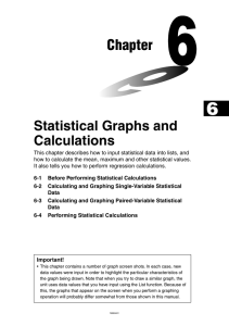 Chapter 6 Statistical Graphs and Calculations