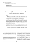 Management of the acute respiratory distress syndrome