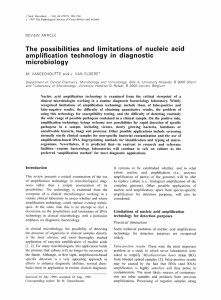The Possibilities and limitations of nucleic acid amphfication