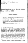 Sovereign Flags Over South Africa from 1488 to 1994, by André P