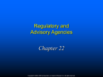 Regulatory and Advisory Agencies