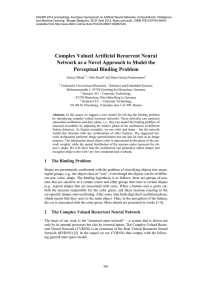 Complex Valued Artificial Recurrent Neural Network as a Novel