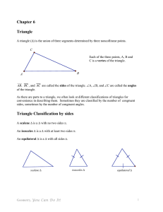 Ch 6 Triangle Theorems