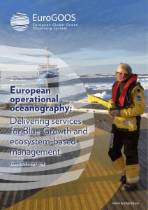 European operational oceanography: Delivering services for Blue
