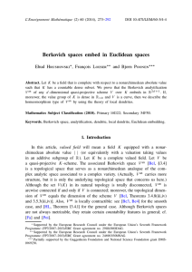 Berkovich spaces embed in Euclidean spaces - IMJ-PRG