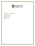 BUDGETS and CASHFLOW - Covenant Trust Company