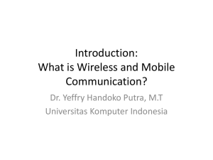 What is Wireless and Mobile Communication?