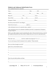 Pediatric Intake Form