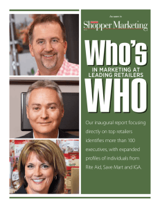 Who`s Who in Marketing at Leading Retailers 2016