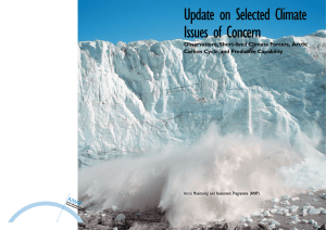 Update on Selected Climate Issues of Concern