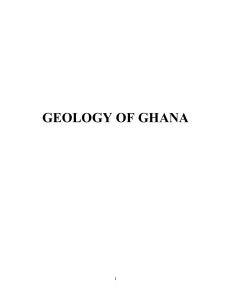 The stratigraphic succession of Ghana