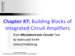 Building Blocks of Integrated Circuit Amplifiers