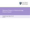 Ovarian Cancer, Optimum Surgery in Advanced-stage