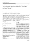 Bony avulsion of the supraspinatus origin from the scapular spine