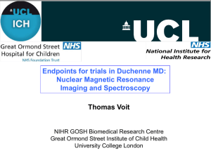 Endpoints for trials in Duchenne MD: Nuclear Magnetic Resonance