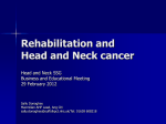 Head and Neck Cancer and Rehabilitation