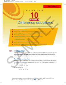 Difference equations - Cambridge University Press