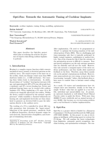 Opti-Fox: Towards the Automatic Tuning of Cochlear Implants