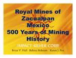 Royal Mines of Zacualpan Mexico 500 Years of Mining History