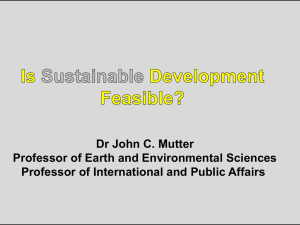 SDEV 6420 Environmental Sciences for Sustainable Development