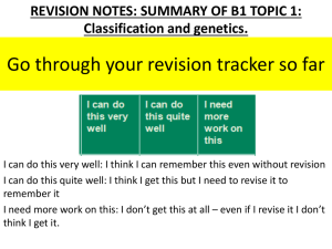summary of b1 topic 1