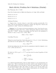 Math 231.04, Problem Set 5 Solutions (Partial)