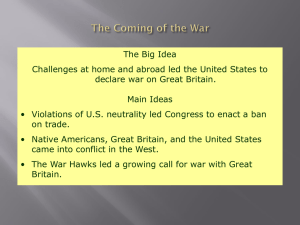 Causes of War of 1812 Year 5