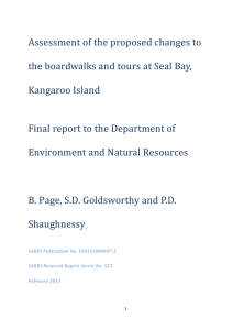 4. Legislation relevant to the proposed actions at Seal Bay