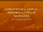 Congenital Cardiac Abnormalities - Nicole Stevens
