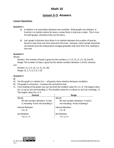 Lesson 3–5 Answers - Structured Independent Learning