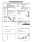 Work and Energy In Class Review