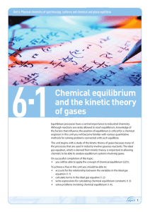 Chemical equilibrium and the kinetic theory of gases