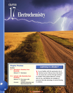 Chapter 17: Electrochemistry