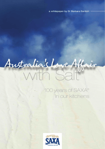 Australia`s Love Affair with Salt