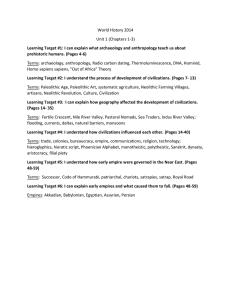 World History 2014 Unit 1 (Chapters 1