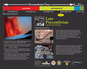 Late Precambrian, 1,300 Million Years Ago