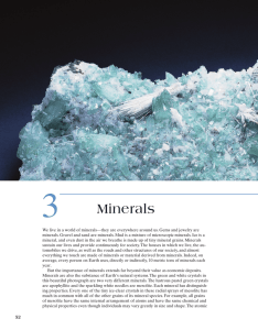 3 Minerals