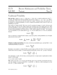 Lecture Notes #12: Conditional Probability