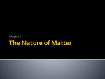 Notes ch 2 the nature of matter