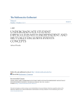 undergraduate student difficulties with independent and mutually