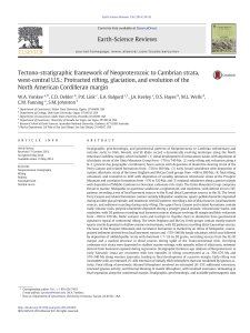 Tectono-stratigraphic framework of Neoproterozoic to Cambrian