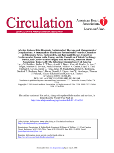 Infective Endocarditis Diagnosis, Antimicrobial Therapy, and