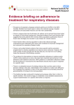 Evidence briefing on adherence to treatment for