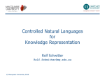Controlled Natural Languages for Knowledge Representation