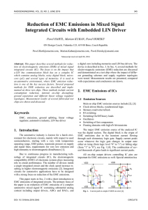 Reduction of EMC Emissions in Mixed Signal Integrated Circuits