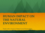 human impact on the natural environment