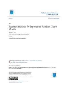 Bayesian Inference for Exponential Random Graph Models