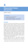 Measurement theory and practice
