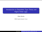 Introduction to Dependent Type Theory and Higher