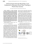 Artificial Neural Network Based Duty Cycle Estimation for Maximum